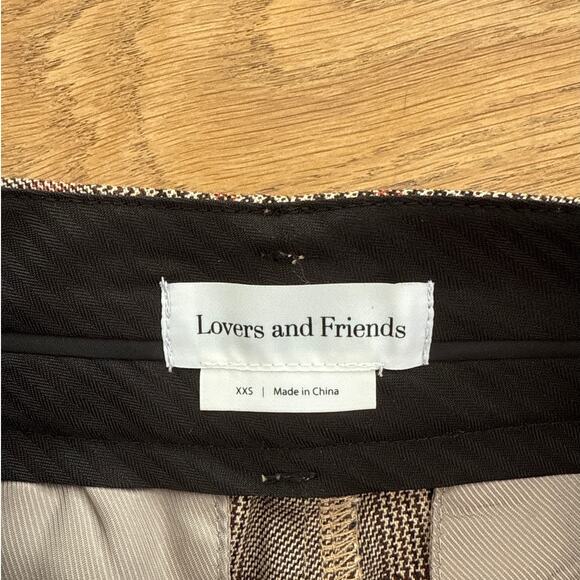 Lovers and Friends - Bonnie Plaid Pants in Brown - Picture 3 of 5